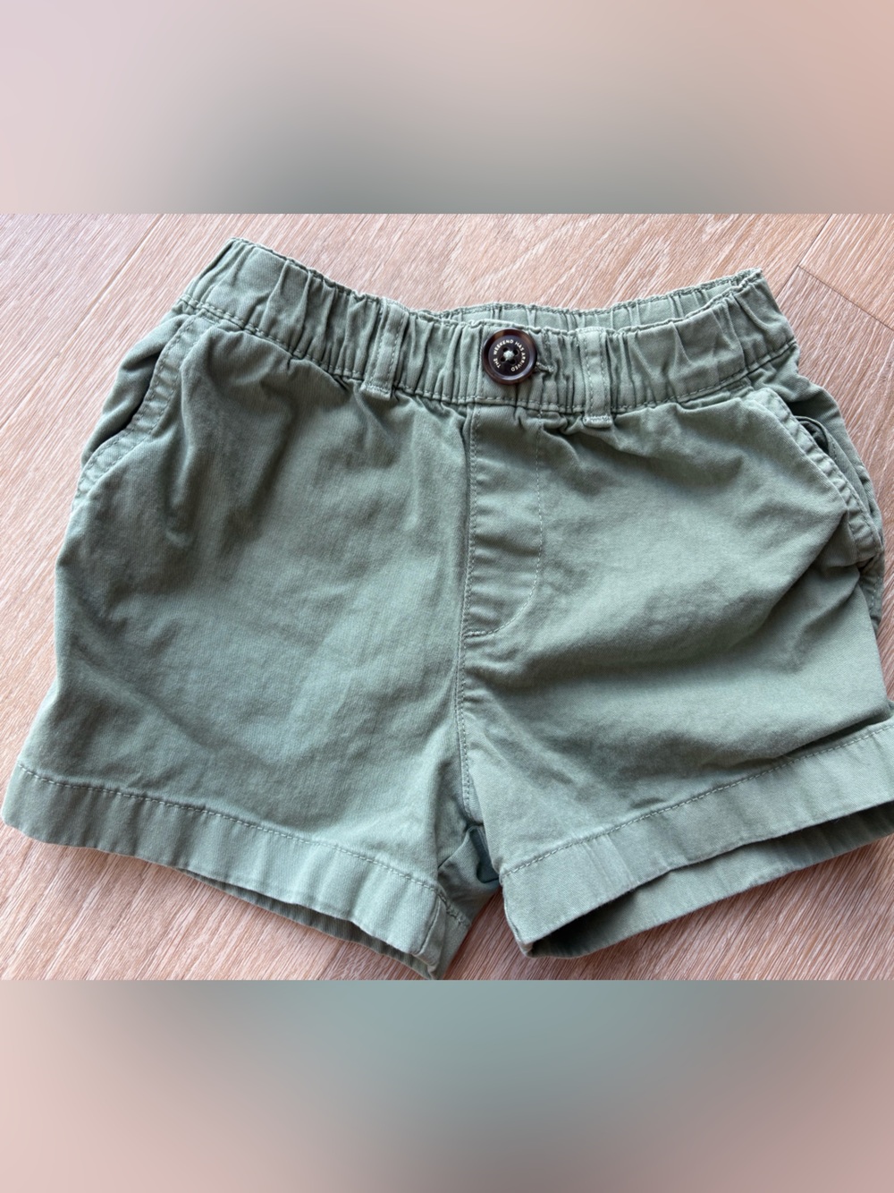 chubbies Kids Olive Green Elastic Waist Shorts